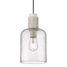 Golden 1086-S BLK-HCG - Wry Lighting Pedra 1-light Pendant in Matte Black